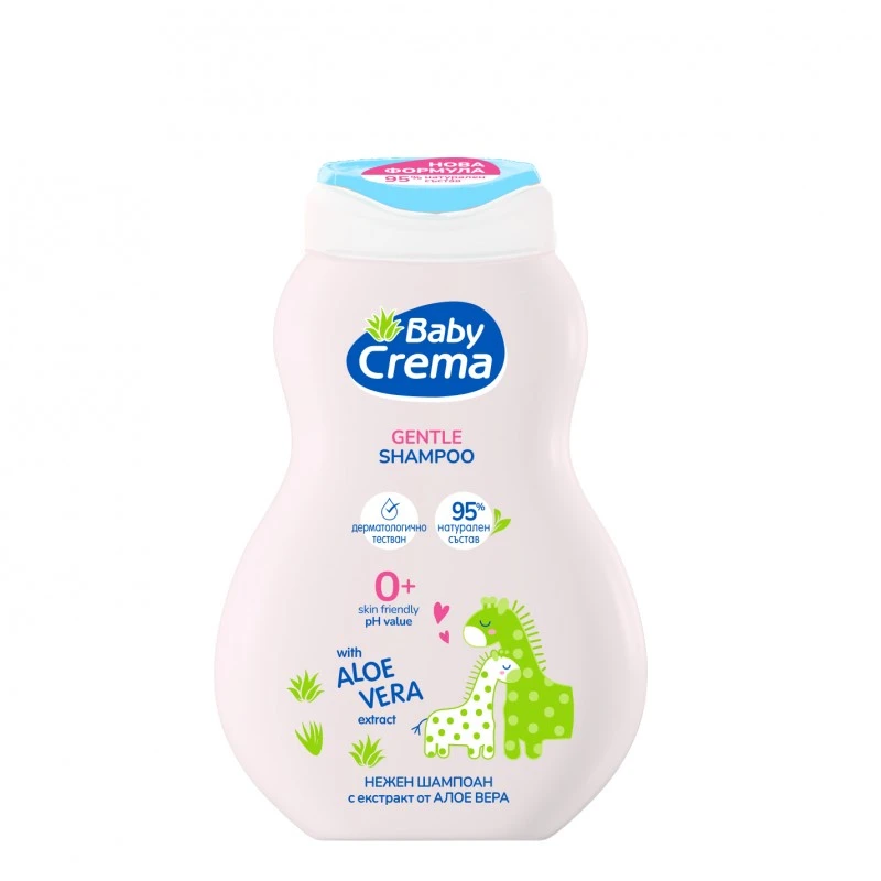 Натурален бебешки шампоан Baby Crema, Алое вера, 250мл